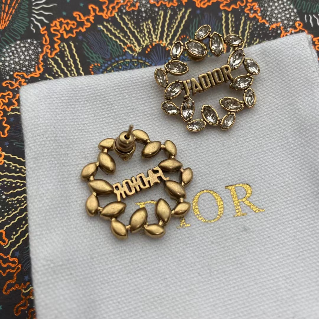 Wheat Shape Dove Girl Earring