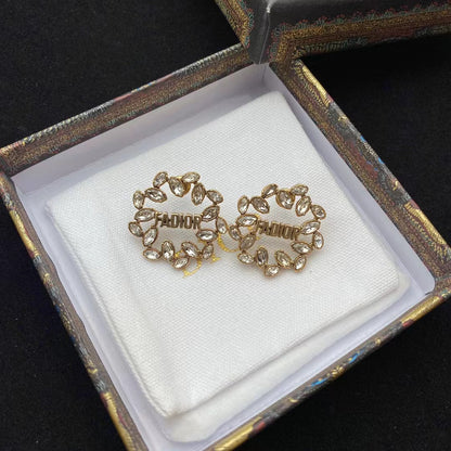 Wheat Shape Dove Girl Earring