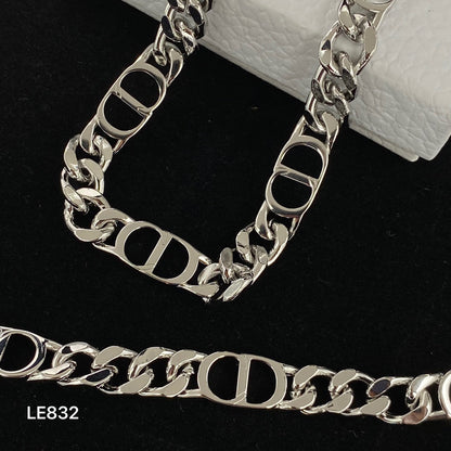Ensemble Collier et Bracelet Chaîne Colombe