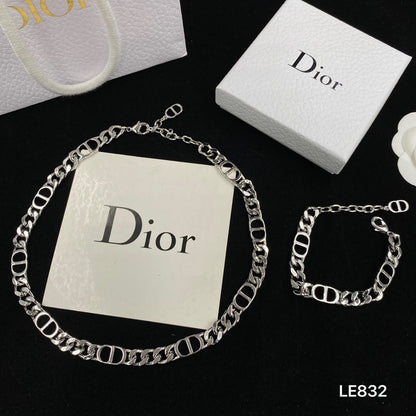 Ensemble Collier et Bracelet Chaîne Colombe