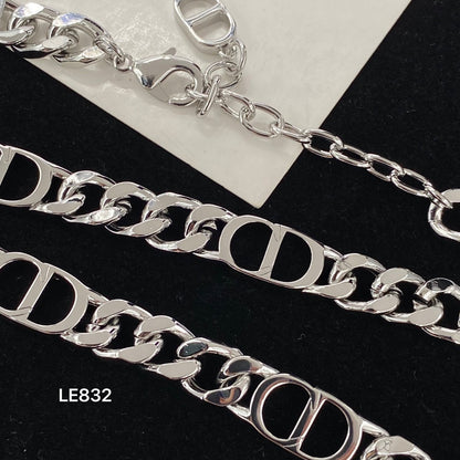 Ensemble Collier et Bracelet Chaîne Colombe