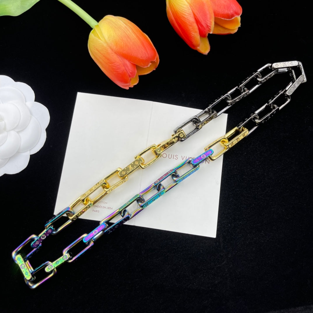 Laser Love Design Bracelet & Necklace