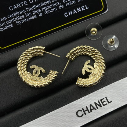 Kreisring-Ohrringe Gold