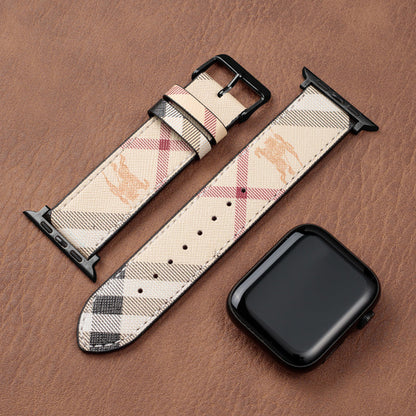 Bracelet en cuir classique fait main pour Apple Watch