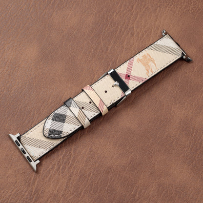 Bracelet en cuir classique fait main pour Apple Watch