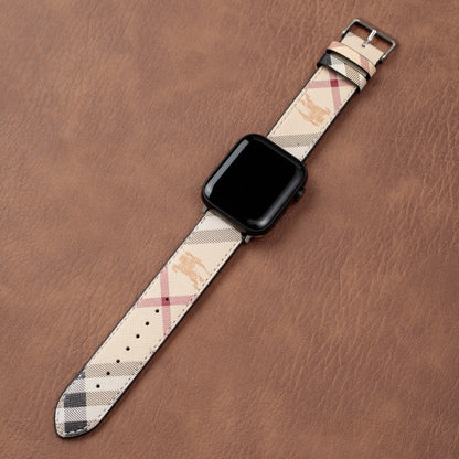 Bracelet en cuir classique fait main pour Apple Watch