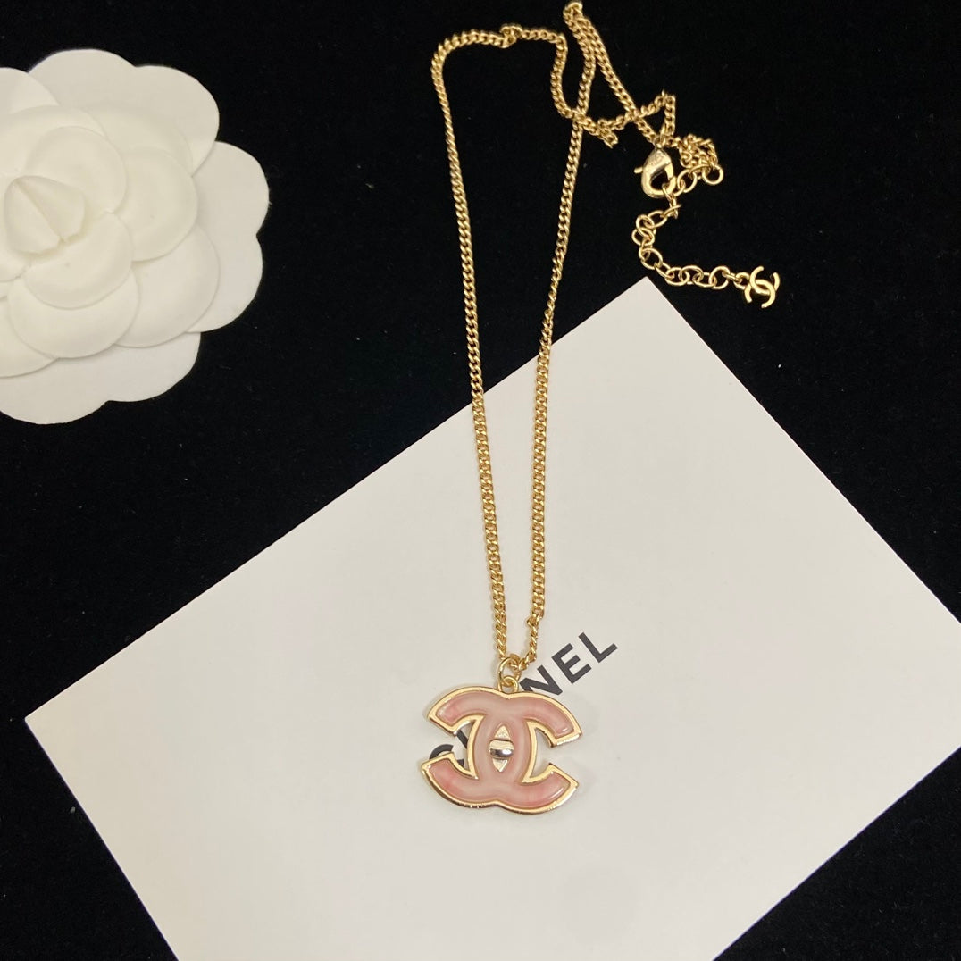 Pink Girl CC Design 4 Set (Earrings1 & 2+Brooch +Necklace)