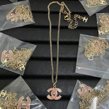 Pink Girl CC Design 4 Set (Earrings1 & 2+Brooch +Necklace)