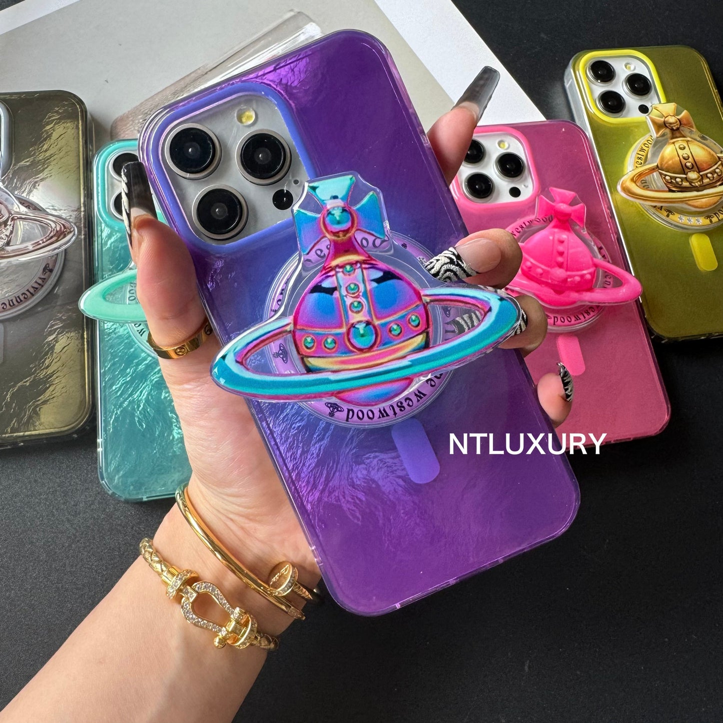 Coque iPhone Fancy West Woo avec support MagSafe
