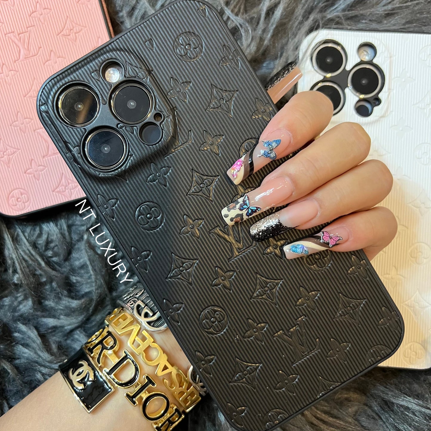 Coque de téléphone Colorful Love avec protection de caméra