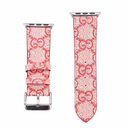 Bracelet de montre fantaisie GG fleuri pour iWatch