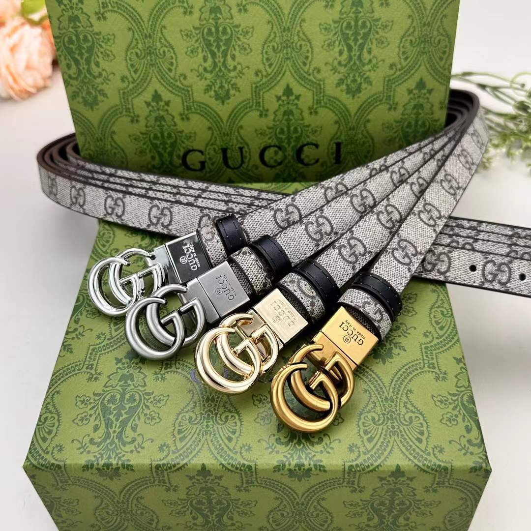 Floral Design Good Belt (Brown)