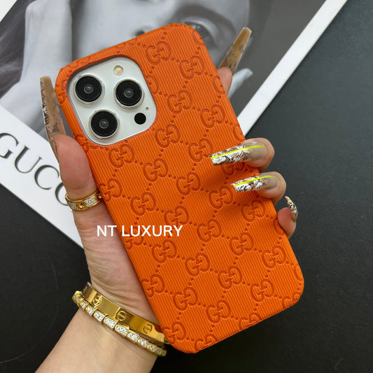 Coque de téléphone colorée et de bonne qualité (Orange)