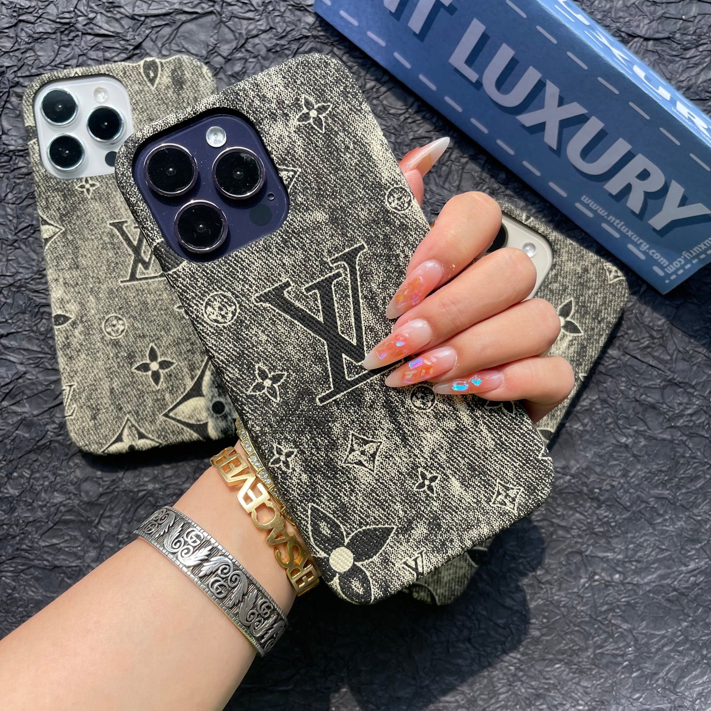 Black Cowboy Love Phone Case For iPhone