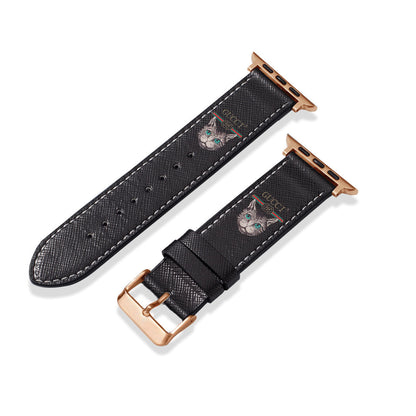 Bracelet en cuir classique fait main pour Apple Watch