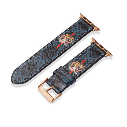 Bracelet en cuir classique fait main pour Apple Watch