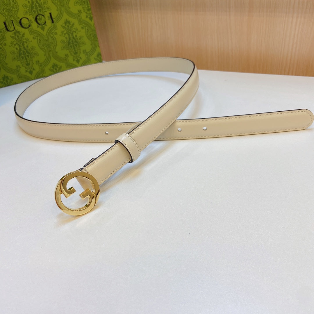 Ceinture de 2,0 cm en tissu neuf avec première couche de cuir de veau fin