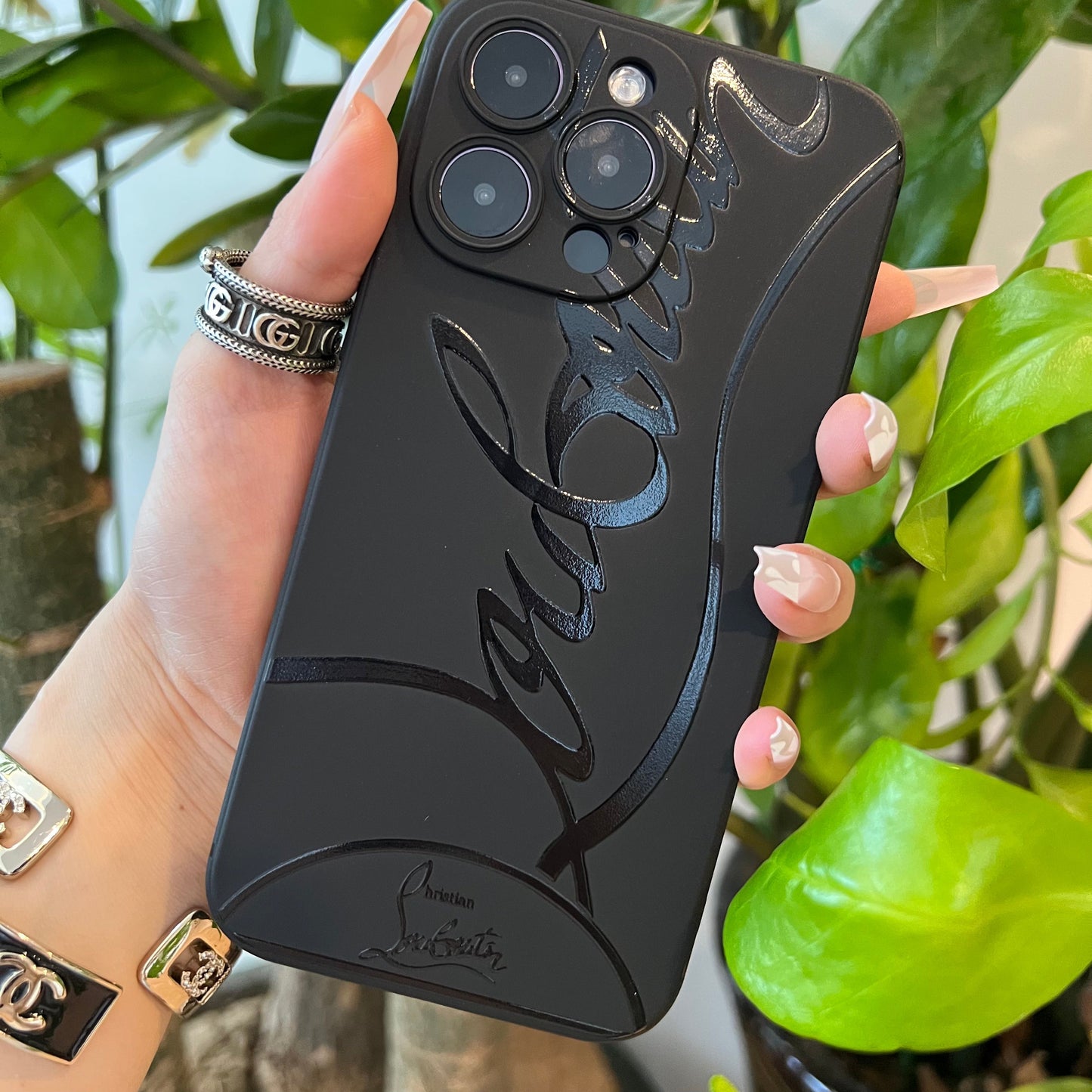 Black Trendy Phone Case ( LBT )