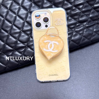 Cute Heart Design Phone Case with MagSafe Holder