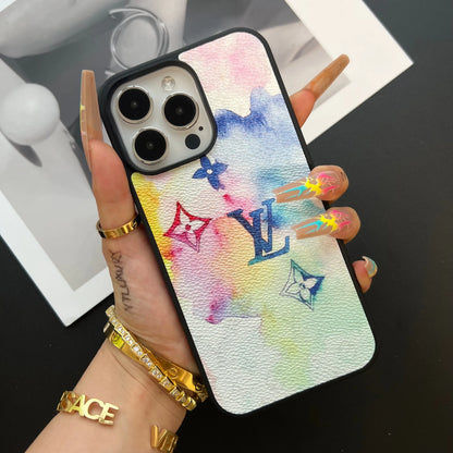 Traditionelle bunte iPhone-Hülle (Gelb)