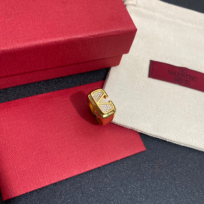 Bague ouverte ajustable en or et diamants pour femme