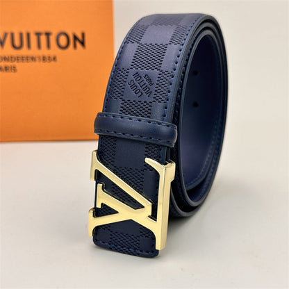 Ceinture classique de couleur (boucle dorée)