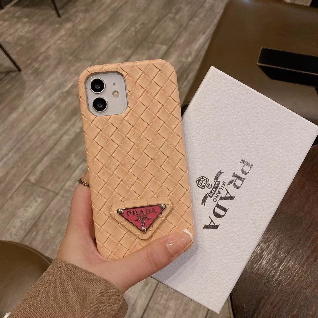 Étui de téléphone tricoté imprimé pour iPhone