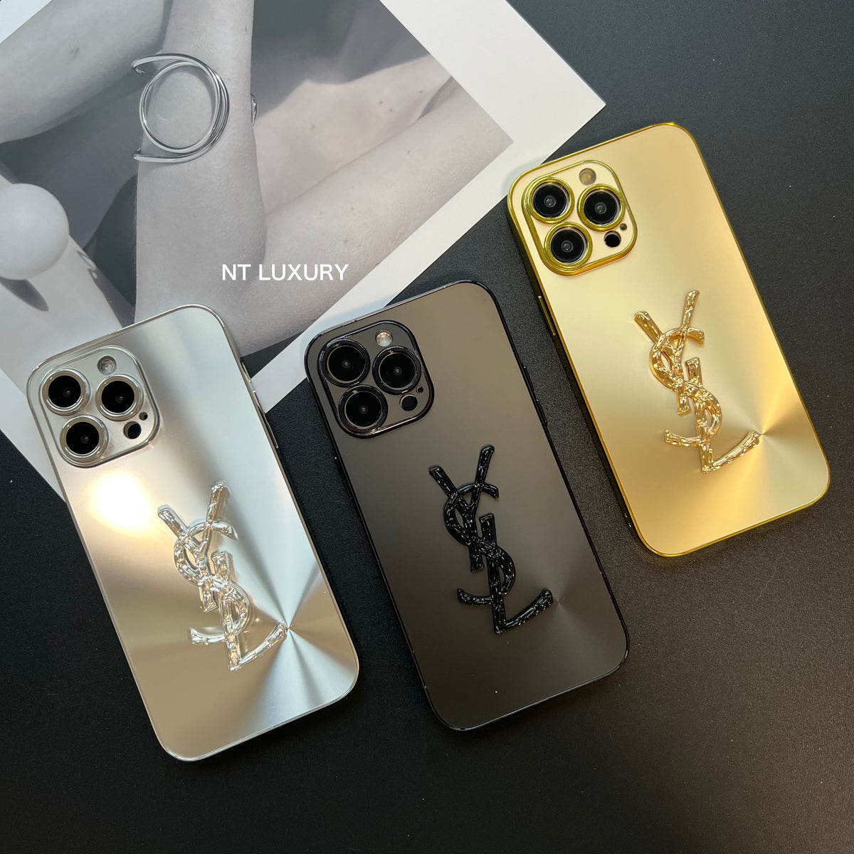 Glitter Yes Phone Case *ONCE RECEIVED, REMOVE THE PLASTIC LAYER*