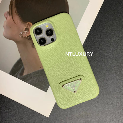 Litchi Pattern Phone Case for iPhone (12 Colors)