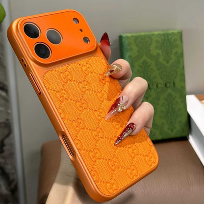 Coque de téléphone motif orange sophistiqué