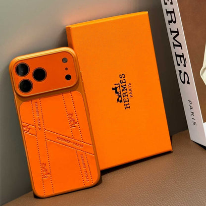 Coque de téléphone motif orange sophistiqué