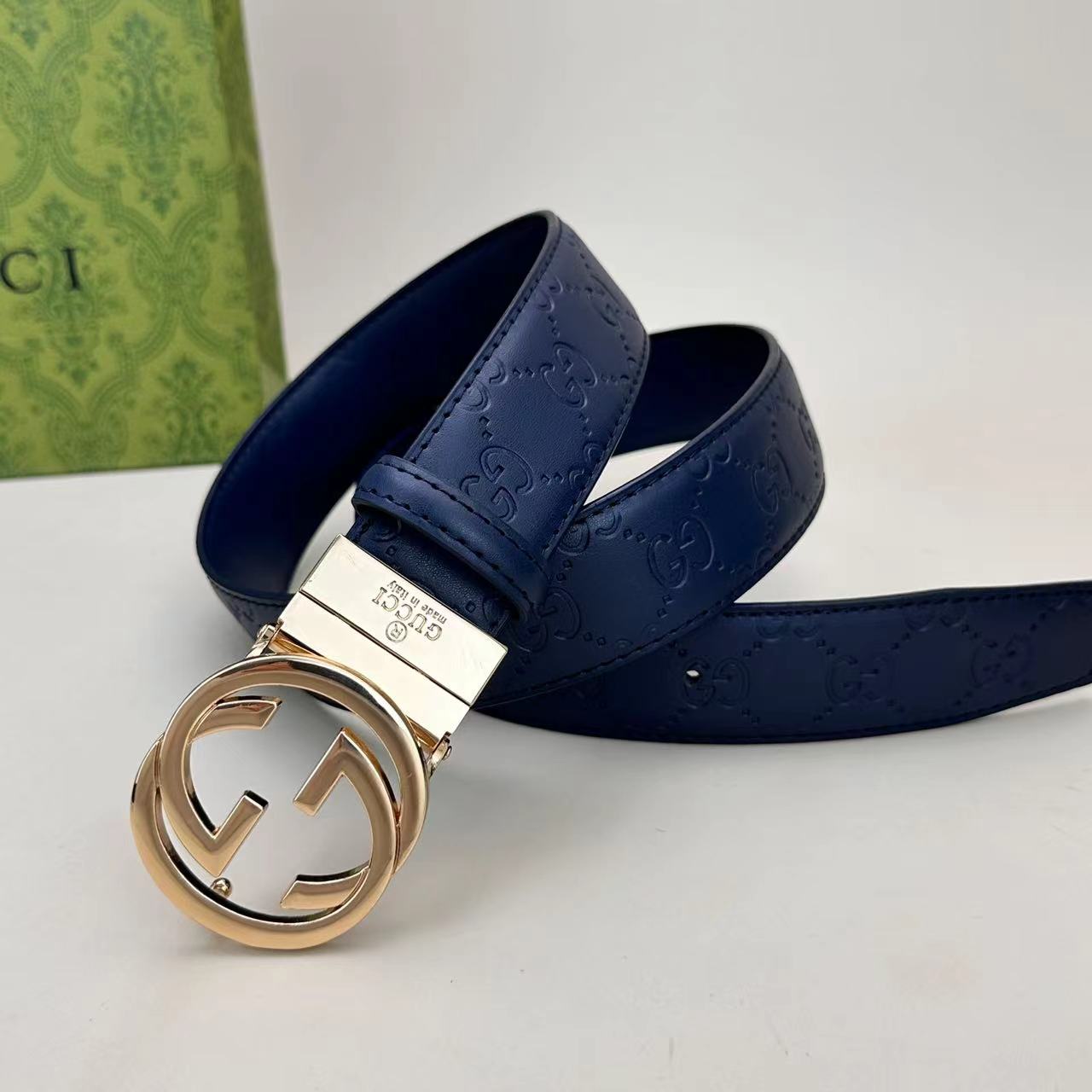 Circle Design Good Belt (Blue)