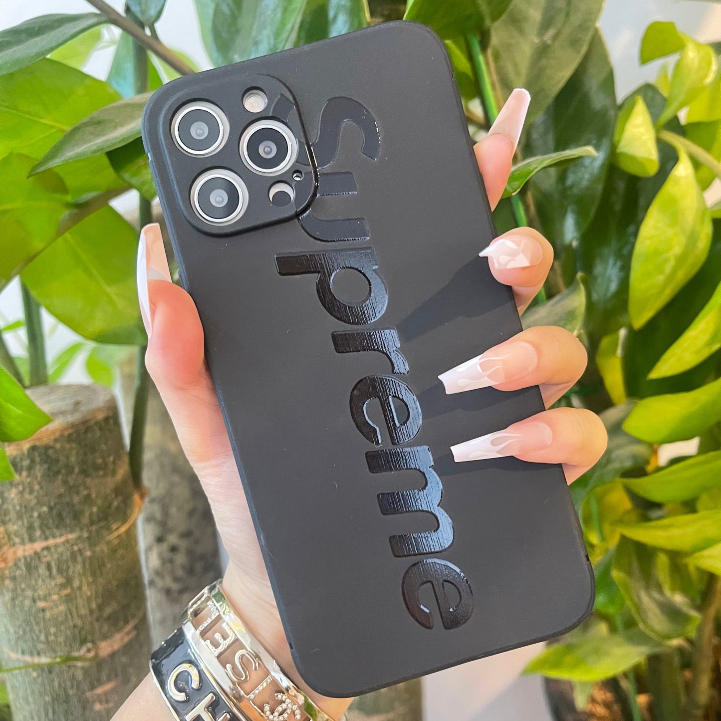 Coque de téléphone noire tendance (Super)