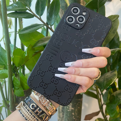 Coque de téléphone noire tendance ( G )