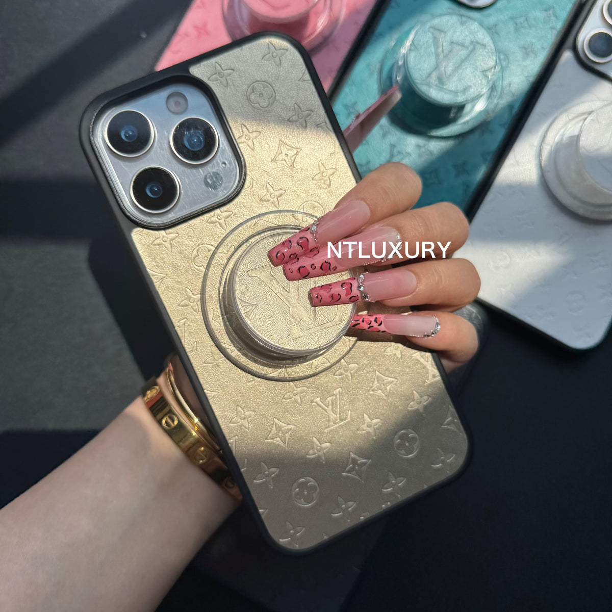Einzigartige Press Love iPhone Hülle mit Magsafe Halterung