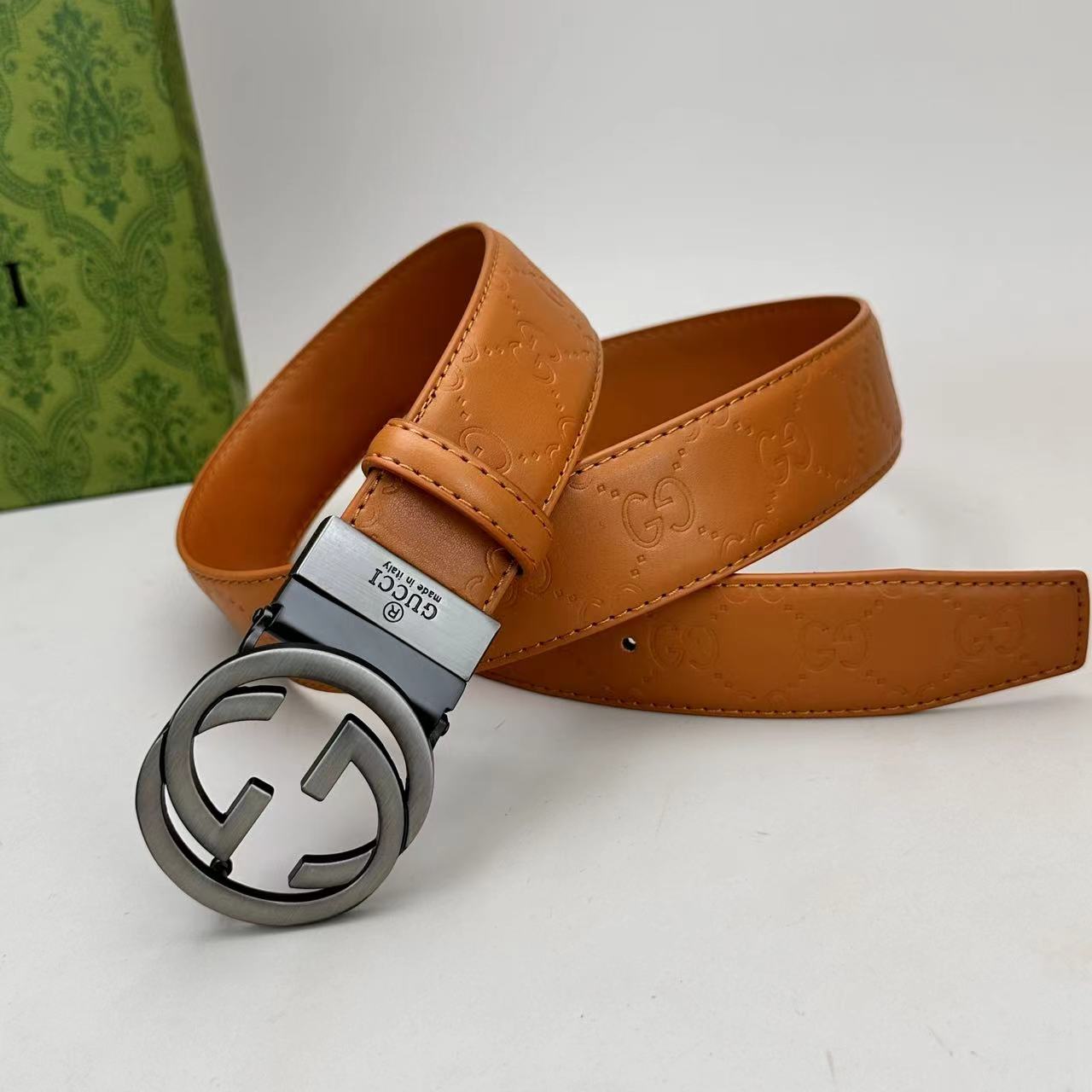 Circle Design Good Belt (Khaki Belt)