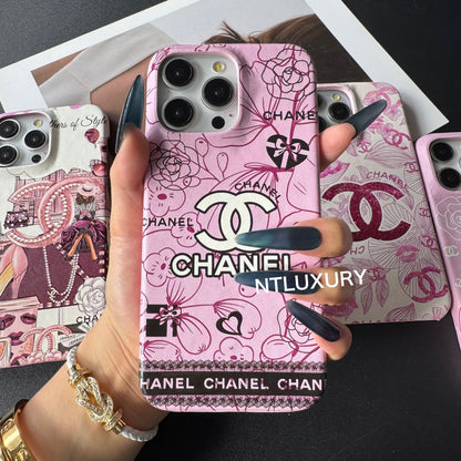 Coque de téléphone fille rose à fleurs CC