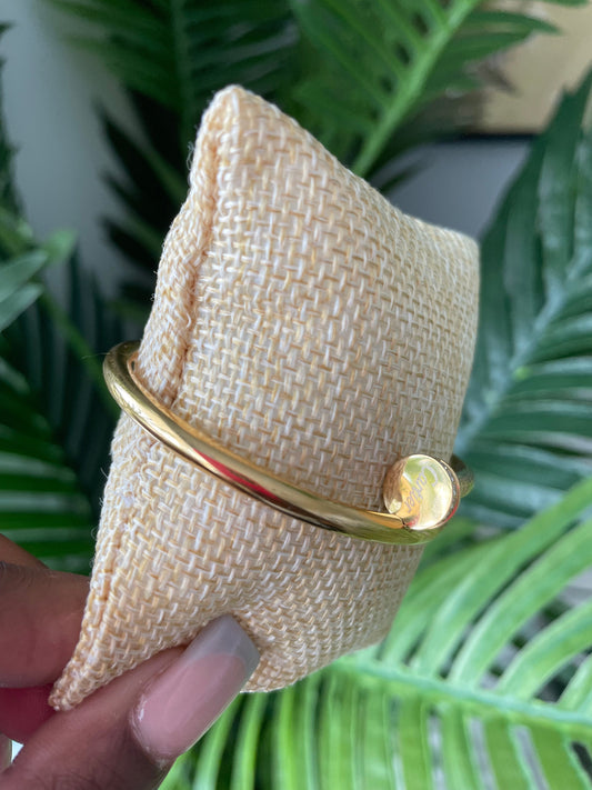 Gold Diamond Nail Bracelet