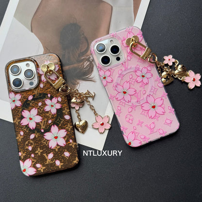 Love Sunflower MagSafe Phone Case With Chain