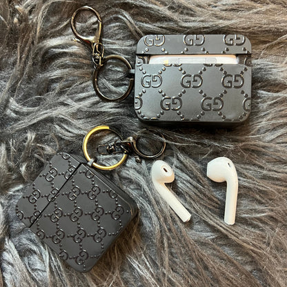 Black Trendy Airpods Case ( Full G )