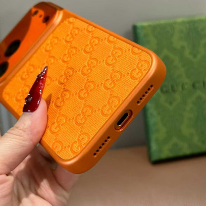Coque de téléphone motif orange sophistiqué