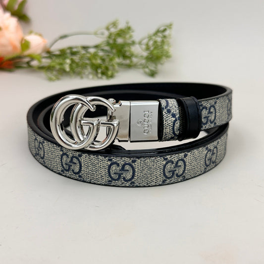Floral Design Good Belt (Blue)