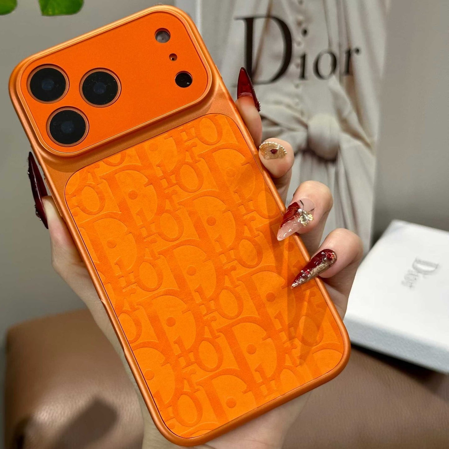 Orangensaft-Handyhülle im ausgefallenen Design