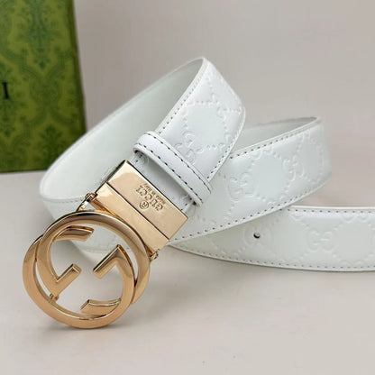 Circle Design Good Belt (White)