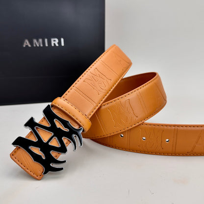 Classic AM Belt (Black & Silver Buckle)