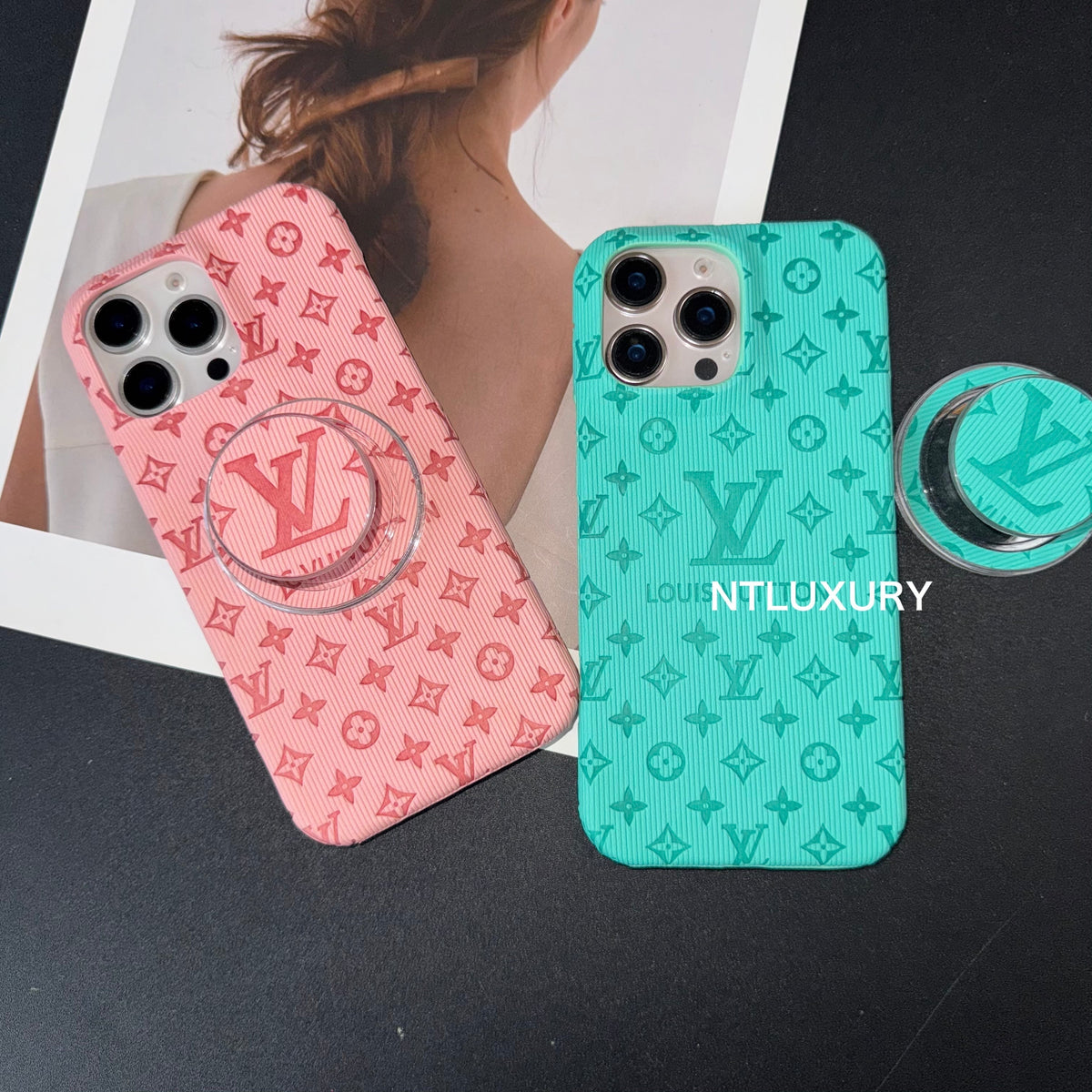 Coque iPhone Bonbons Colorés Amour avec Support Magsafe
