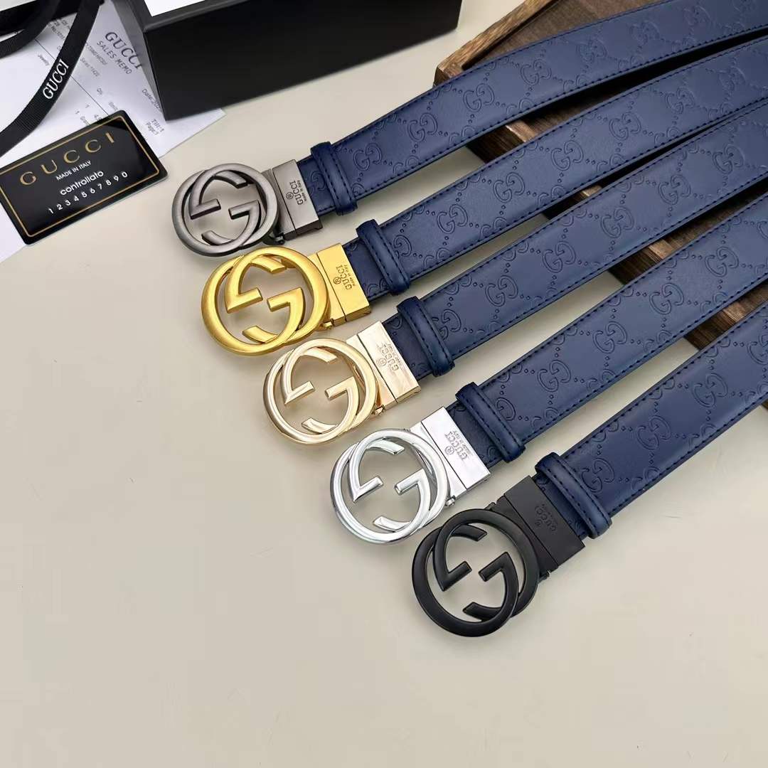 Circle Design Good Belt (Blue)