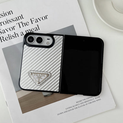 PD Imitating Carbon Fiber Design Phone Case For iPhone Duo