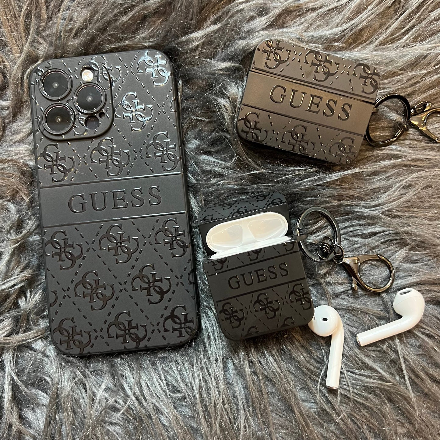 Coque de téléphone tendance noire (H/F)