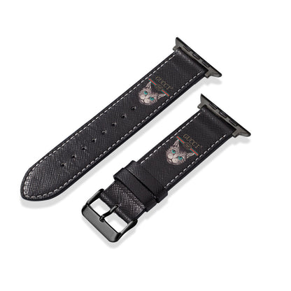 Bracelet en cuir classique fait main pour Apple Watch